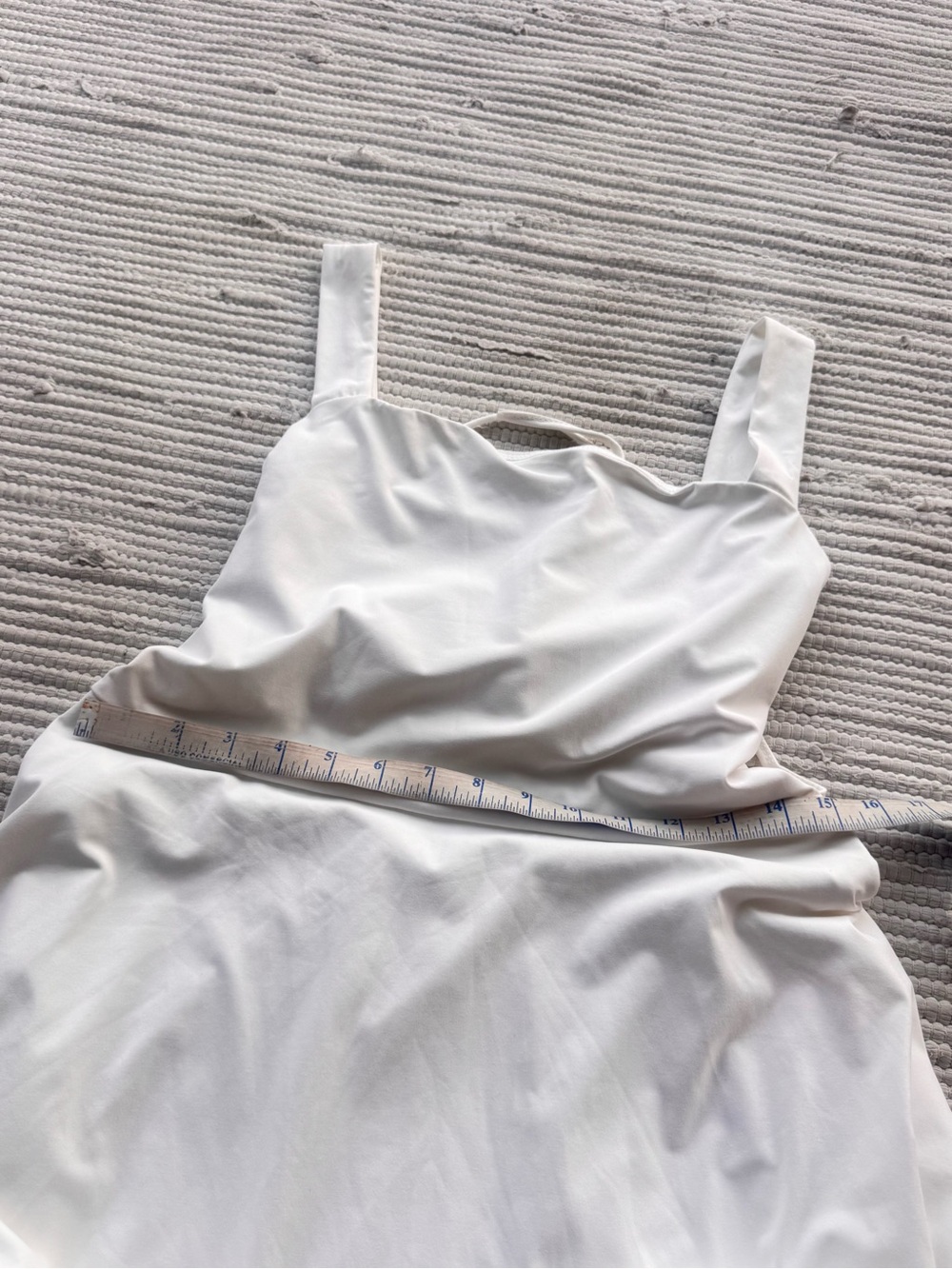 OYS White Lace-Up Corset Maxi Dress Square Neck Flowy Resort Bridal Size L NWT - Picture 8 of 11